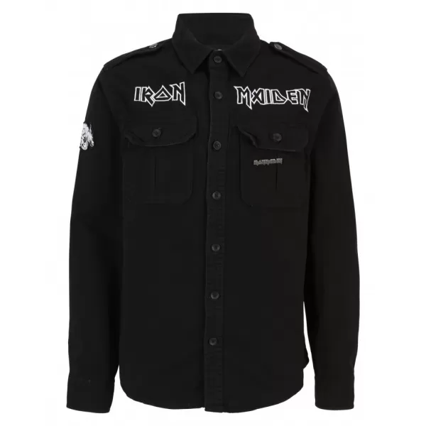 Pánská košile BRANDIT IRON MAIDEN BD61044 BLACK 