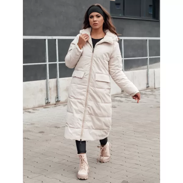  Dámský zimní kabát DSTREET GLAMPUFF BÉŽOVÁ 