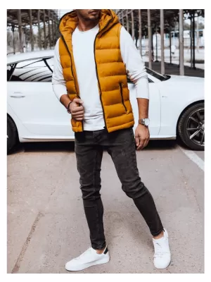 Pánská vesta DSTREET ŽLUTÁ