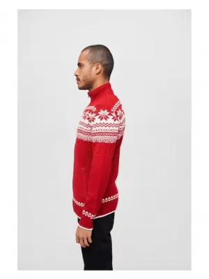 Pánská mikina BRANDIT CARDIGAN NORWEGER BD5030 RED