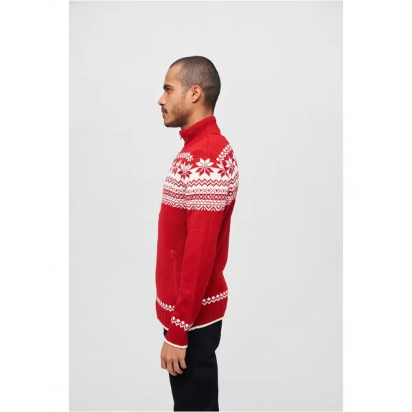  Pánská mikina BRANDIT CARDIGAN NORWEGER BD5030 RED 