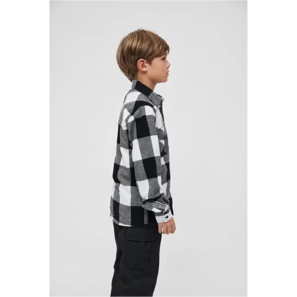  Dětská košile BRANDIT BD6016 WHITE/BLACK 