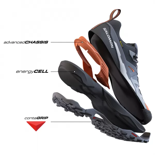  Pánské boty SALOMON X ULTRA 360 GTX L47453200 BLACK/MAGNET/QUIET SHADE 