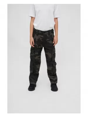 Dětské kalhoty BRANDIT PURE BD6007 DARKCAMO