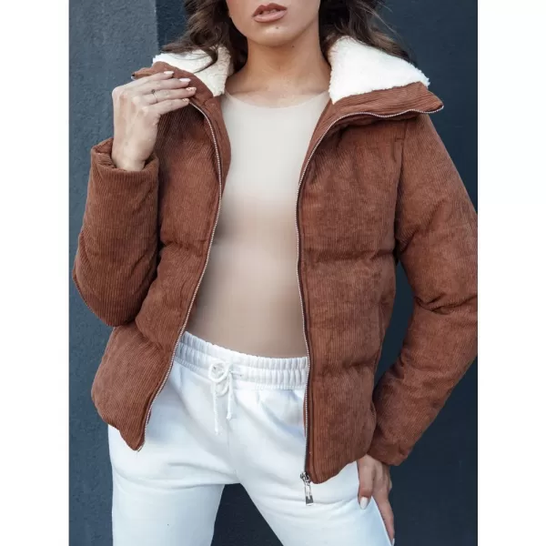  Dámská zimní bunda DSTREET TRENDYGLAM KARAMELOVÁ 