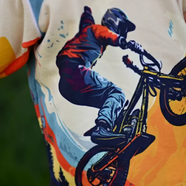  Dětská fleecová mikina WAMU MOUNTAIN BIKE ZELENÁ 