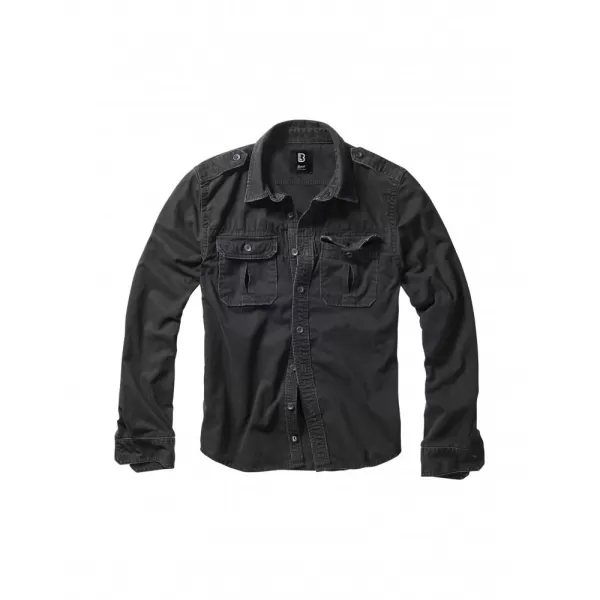  Pánská košile BRANDIT VINTAGE BD9373 BLACK 