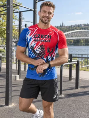 Pánské funkční kompresní triko s krátkým rukávem premium ALTISPORT VOJ/ALM036TR04 LEV
