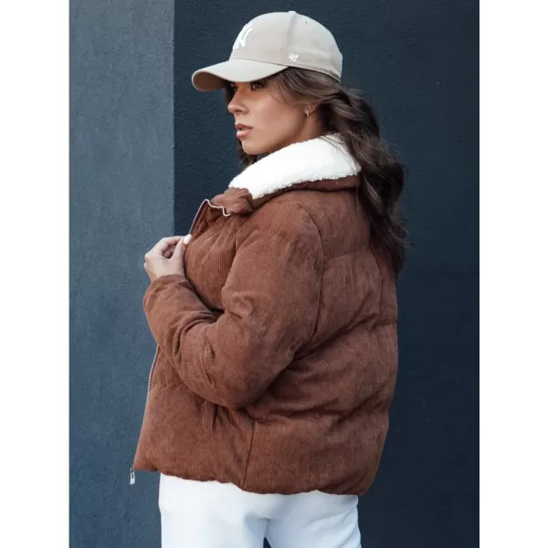  Dámská zimní bunda DSTREET TRENDYGLAM KARAMELOVÁ 