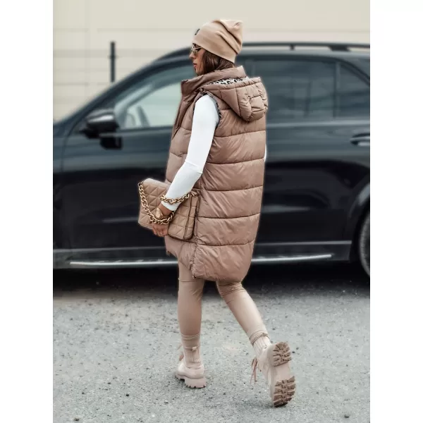  Dámská vesta DSTREET ELEGANCIO KARAMELOVÁ 
