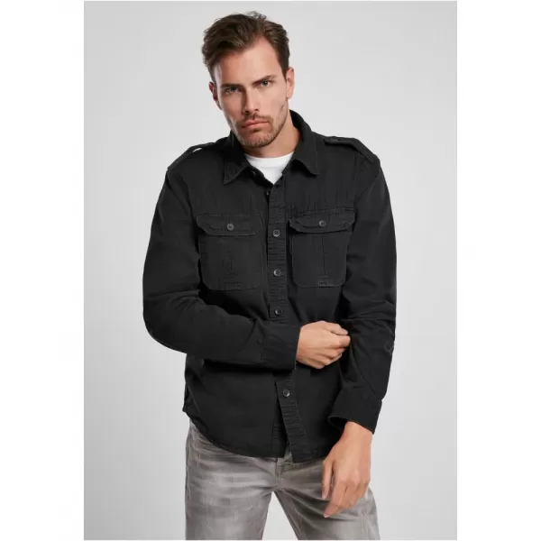  Pánská košile BRANDIT VINTAGE BD9373 BLACK 