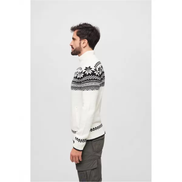  Pánská mikina BRANDIT CARDIGAN NORWEGER BD5030 WHITE 