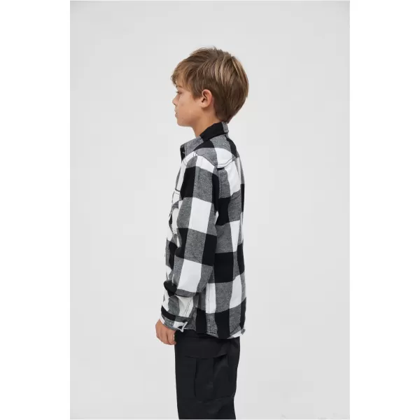  Dětská košile BRANDIT BD6016 WHITE/BLACK 