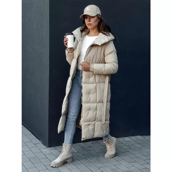  Dámský kabát DSTREET CLOUTIQUE SVĚTLE BÉŽOVÁ 