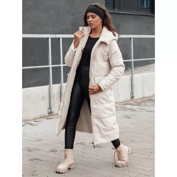  Dámský zimní kabát DSTREET GLAMPUFF BÉŽOVÁ 