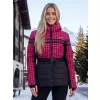 Dámská zimní bunda ALTISPORT DEBORA ČERNÁ/RŮŽOVÁ