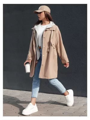 Dámská parka DSTREET MODERN LOOK BÉŽOVÁ