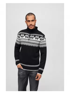 Pánská mikina BRANDIT TROYER NORWEGER BD5029 BLACK