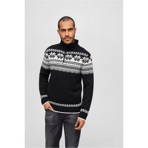  Pánská mikina BRANDIT TROYER NORWEGER BD5029 BLACK 