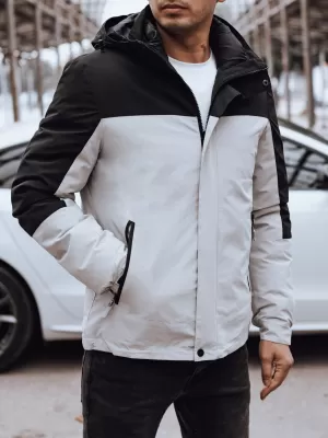 Pánská bunda DSTREET SVĚTLE ŠEDÁ