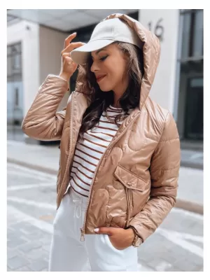 Dámská bunda DSTREET LILYWOOL ZLATÁ