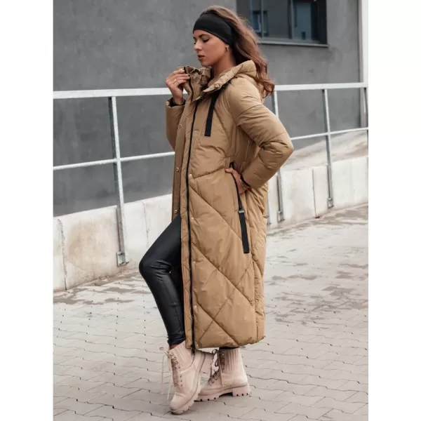  Dámský zimní kabát DSTREET STREETFIT BÉŽOVÁ 