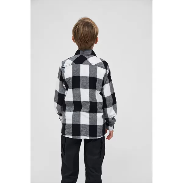  Dětská košile BRANDIT BD6016 WHITE/BLACK 
