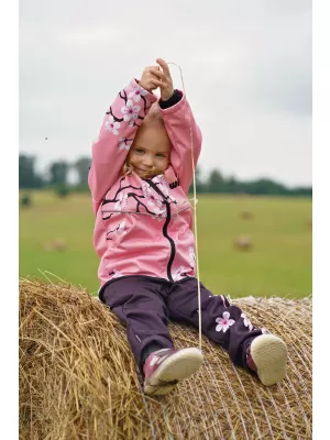 Dětská softshellová bunda WAMU SAKURY RŮŽOVÁ