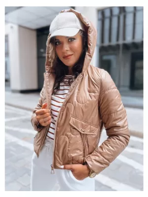 Dámská bunda DSTREET LILYWOOL ZLATÁ