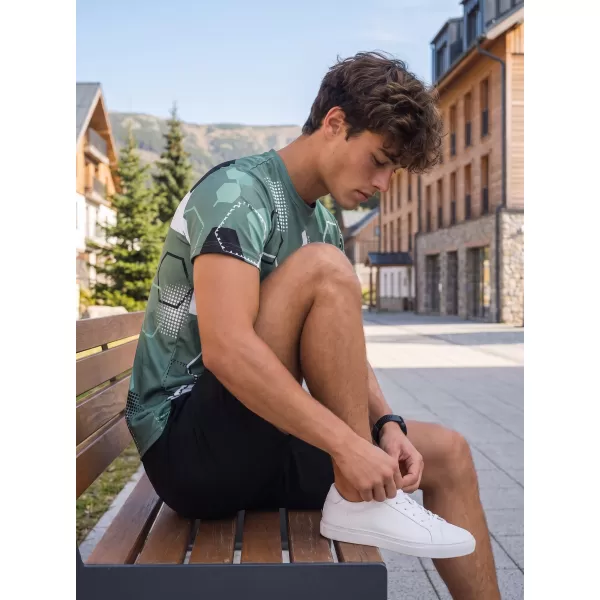  Pánské funkční tričko premium ALTISPORT VOJ/ALM037TR01 KHAKI/MILITARY 