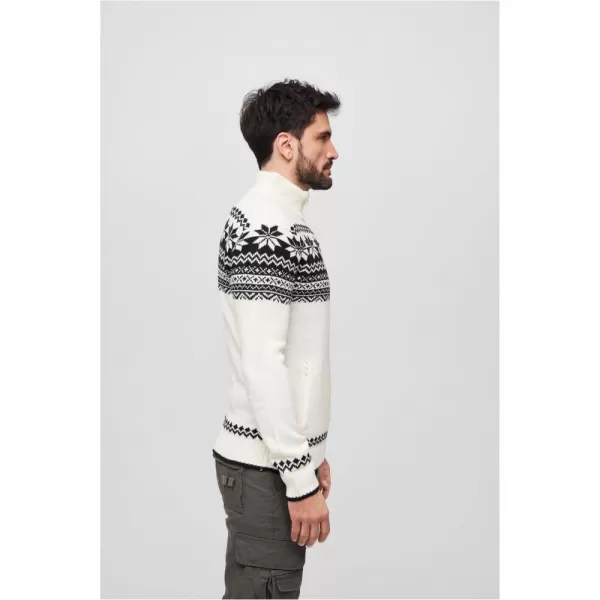  Pánská mikina BRANDIT CARDIGAN NORWEGER BD5030 WHITE 