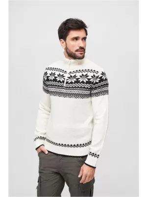 Pánská mikina BRANDIT TROYER NORWEGER BD5029 WHITE