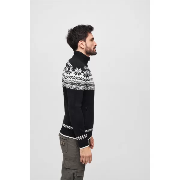  Pánská mikina BRANDIT CARDIGAN NORWEGER BD5030 BLACK 