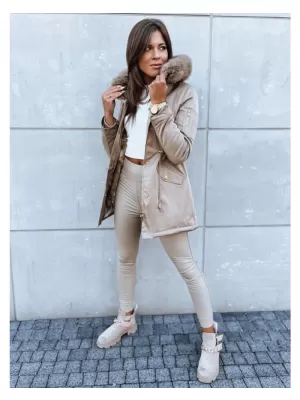 Dámská zimní bunda DSTREET GODDESS BÉŽOVÁ