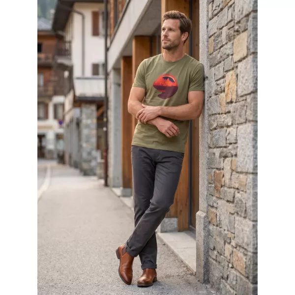  Pánské tričko ALTISPORT ALM186129 Khaki 
