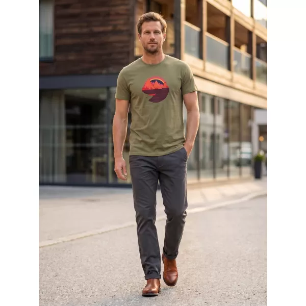  Pánské tričko ALTISPORT ALM186129 Khaki 