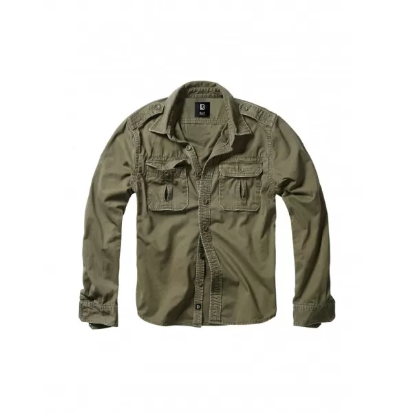  Pánská košile BRANDIT VINTAGE BD9373 OLIVE 