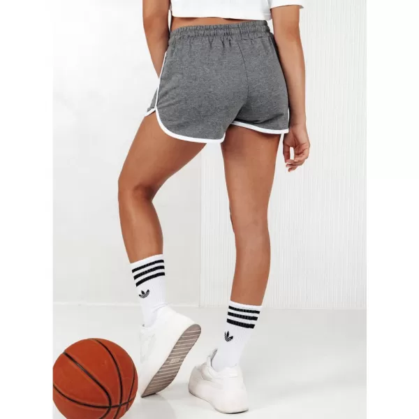  Dámské šortky DSTREET TOP SPORT TMAVĚ ŠEDÁ 