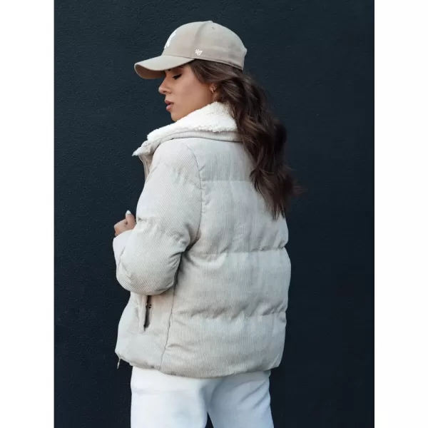  Dámská zimní bunda DSTREET TRENDYGLAM BÉŽOVÁ 