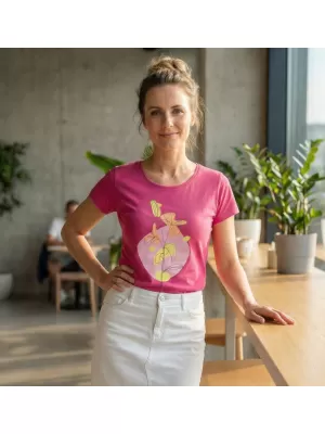Dámské tričko ALTISPORT ALW187122 Fuchsia red