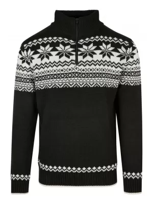 Pánská mikina BRANDIT TROYER NORWEGER BD5029 BLACK