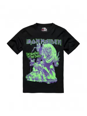 Pánské triko BRANDIT IRON MAIDEN BD61050 BLACK