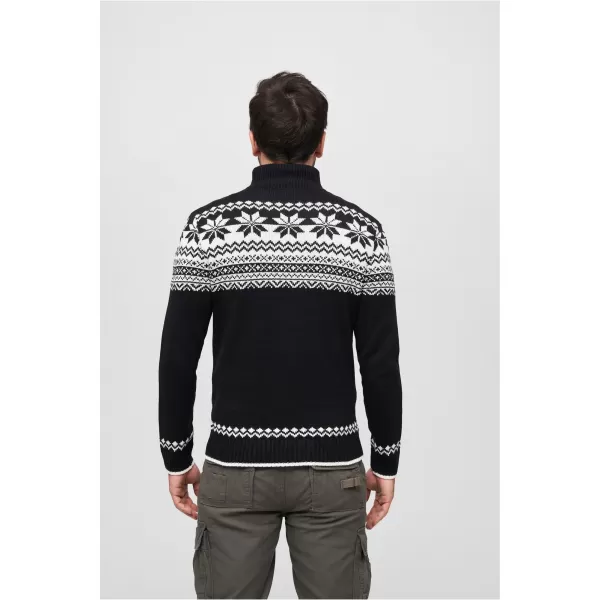  Pánská mikina BRANDIT CARDIGAN NORWEGER BD5030 BLACK 