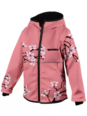 Dětská softshellová bunda WAMU SAKURY RŮŽOVÁ
