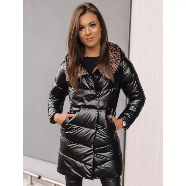  Dámská bunda DSTREET DELSY LONG ČERNÁ 