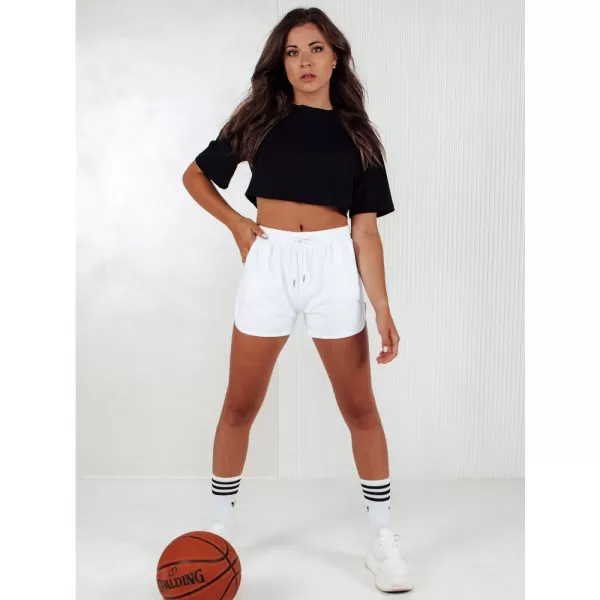  Dámské šortky DSTREET GO SPORT BÍLÁ 