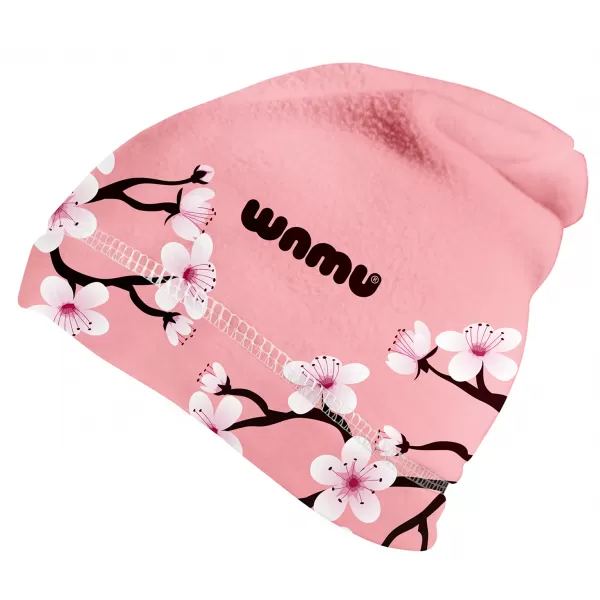  Dětská fleecová čepice WAMU SAKURY RŮŽOVÁ 