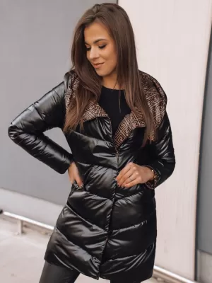 Dámská bunda DSTREET DELSY LONG ČERNÁ