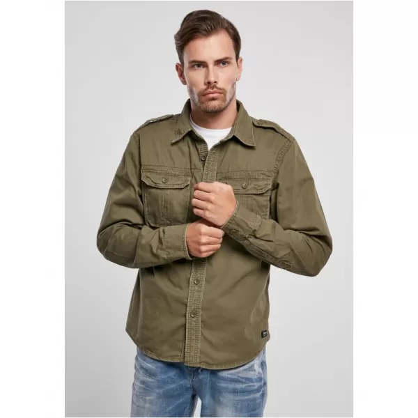  Pánská košile BRANDIT VINTAGE BD9373 OLIVE 