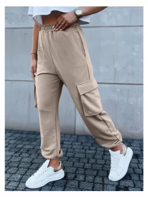 Dámské tepláky DSTREET BAGGY BÉŽOVÁ